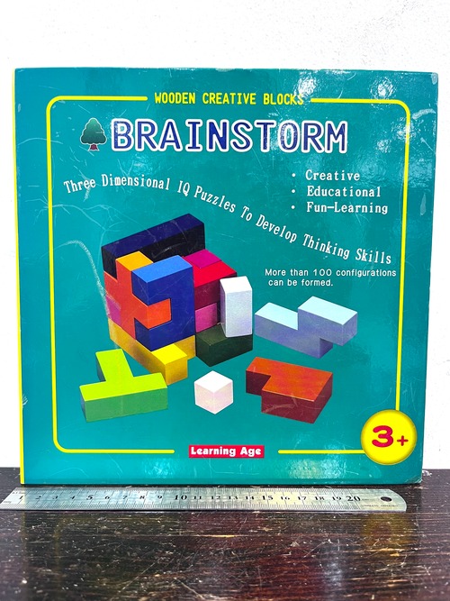 BRAINSTORM   木のブロック　WOODEN CREATIVE BLOCKS