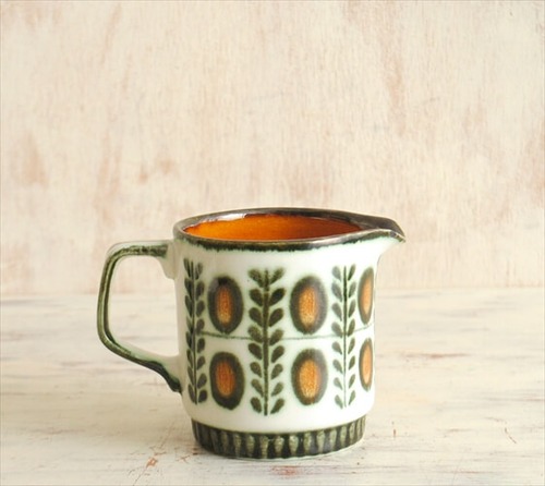 ベルギー製 BOCH ボッホ NOIX クリーマー ミルクジャグ ノア 磁器 陶器 アンティーク ヴィンテージ 食器_0917 it1192