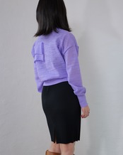 kotoha yokozawa - TD V-NECK SHEER KNIT ：Akebi｜シアー／Vネック／デコレーション