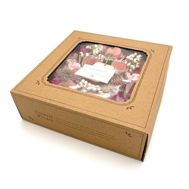 小さい淡いピンクの可愛いローズリース ナチュラルリース オール