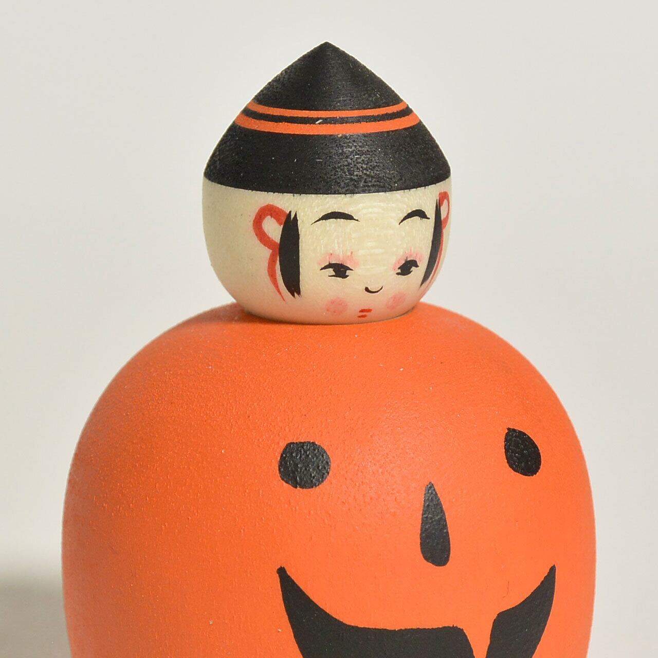 ハロウィンえじこちゃんこけし 約1.5寸 約4.5cm 鈴木明 工人（作並系
