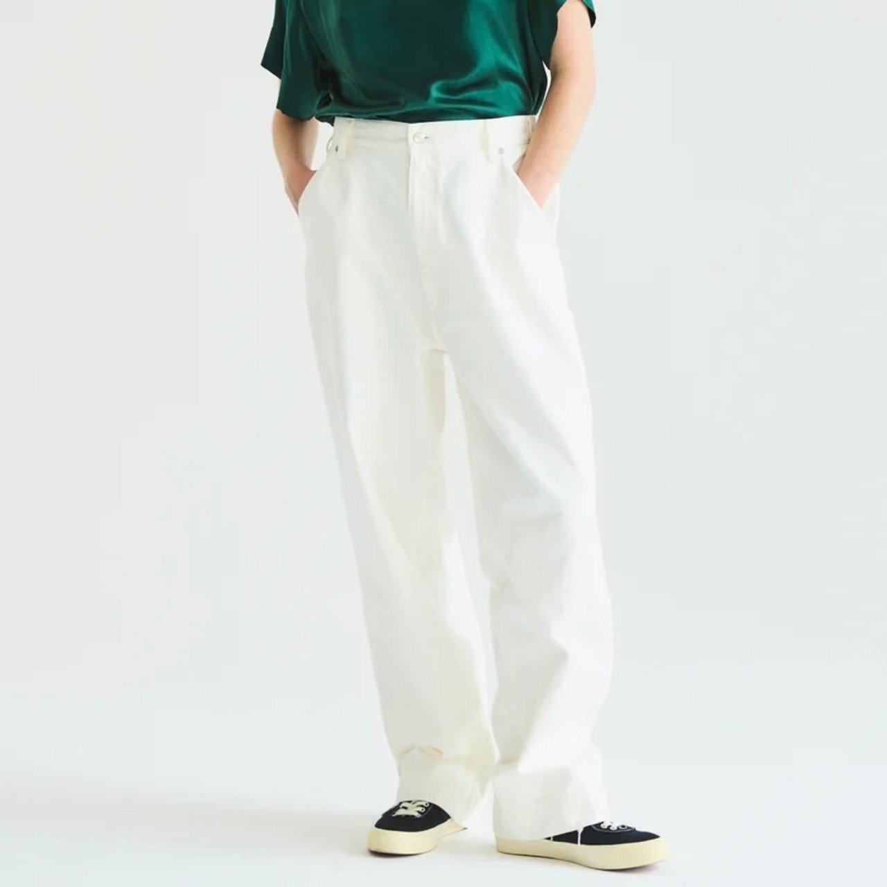 Oblada  SKATER JEANS WHITE