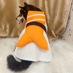 【PET】中小型犬可愛くて立体感ある寿司飾りマジックテープ付きペットコスプレ衣装