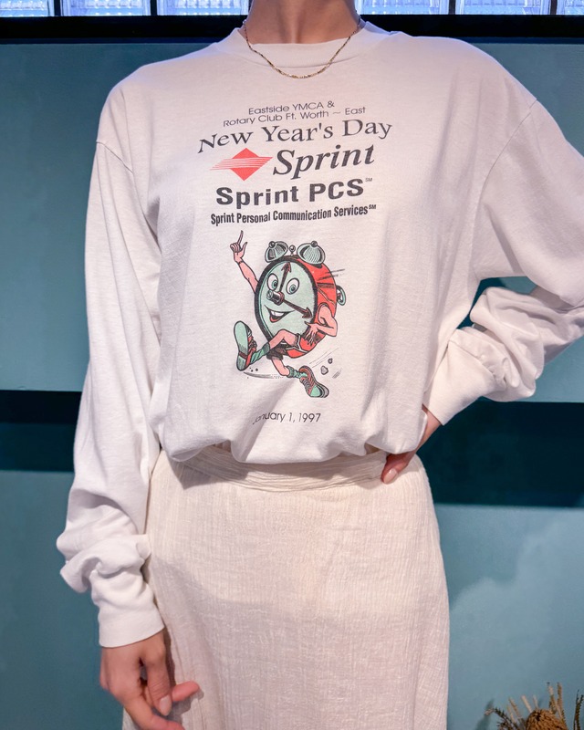 1990's Sprint / Printed Long T-Shirt
