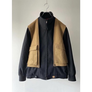 -old VALENTINO- 2tone hi-neck wool jacket