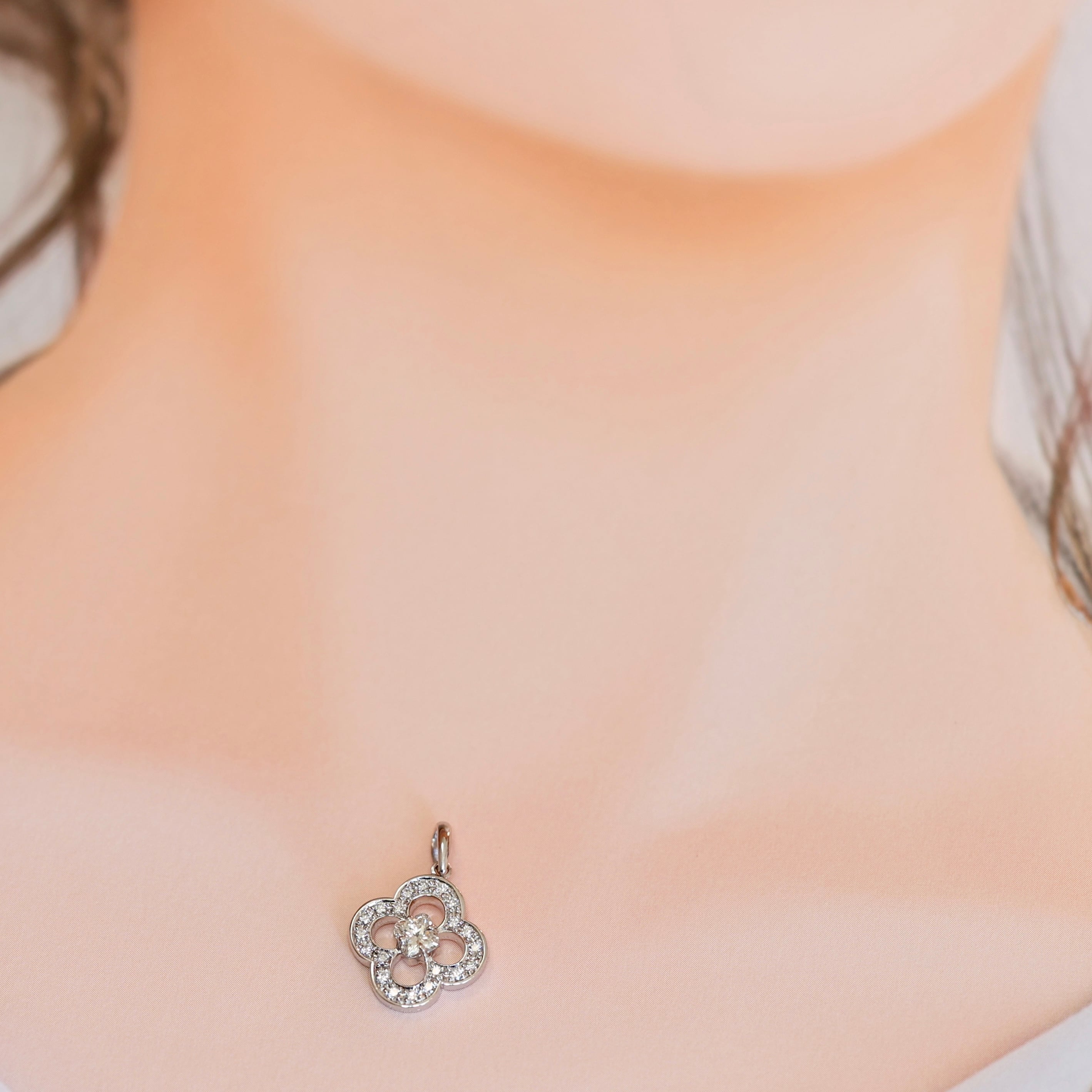 Pt900 リリーカット ダイヤモンド 0.311ct ダイヤモンド 0.17ct  