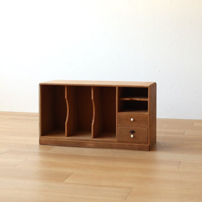 アンティーク 本棚 書棚 無塗装 ナラ材 古家具 昭和レトロ | RENOKA