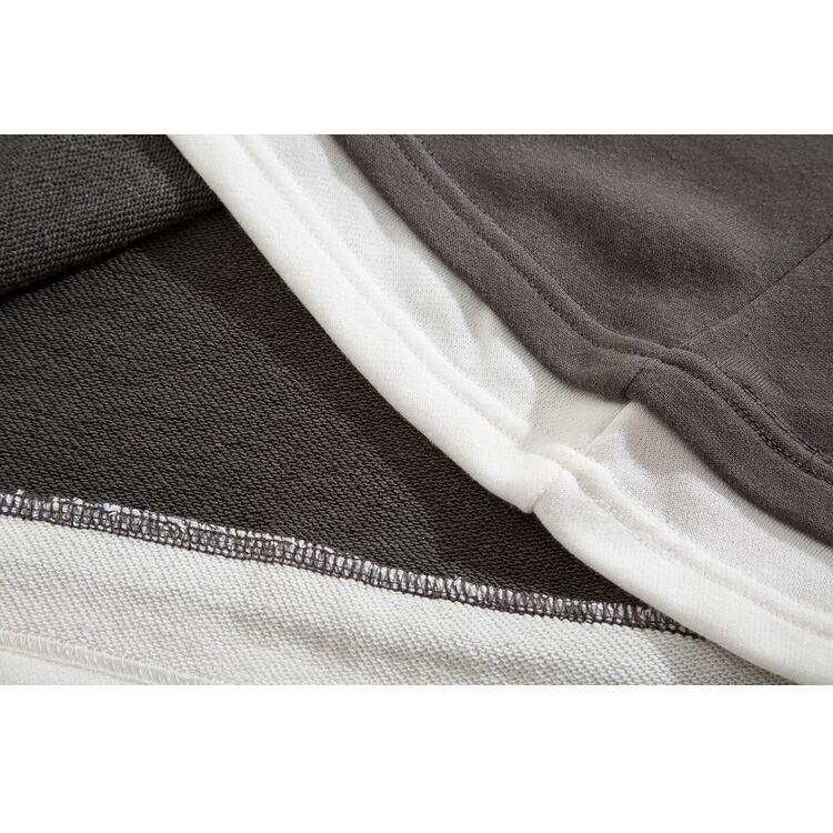 ★FAKE TWO PIECE STITCHED ROUND NECK TRAINER　　　07240