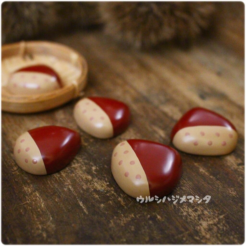 漆の栗ブローチ／URUSHI Lacquer Chestnut Brooch | ウルシハジメマシタ