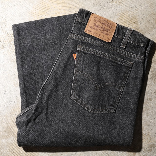 極美品 36×36 505-0259 USA 94年 先染め 黒 ブラックデニムパンツ Levi’s リーバイス
