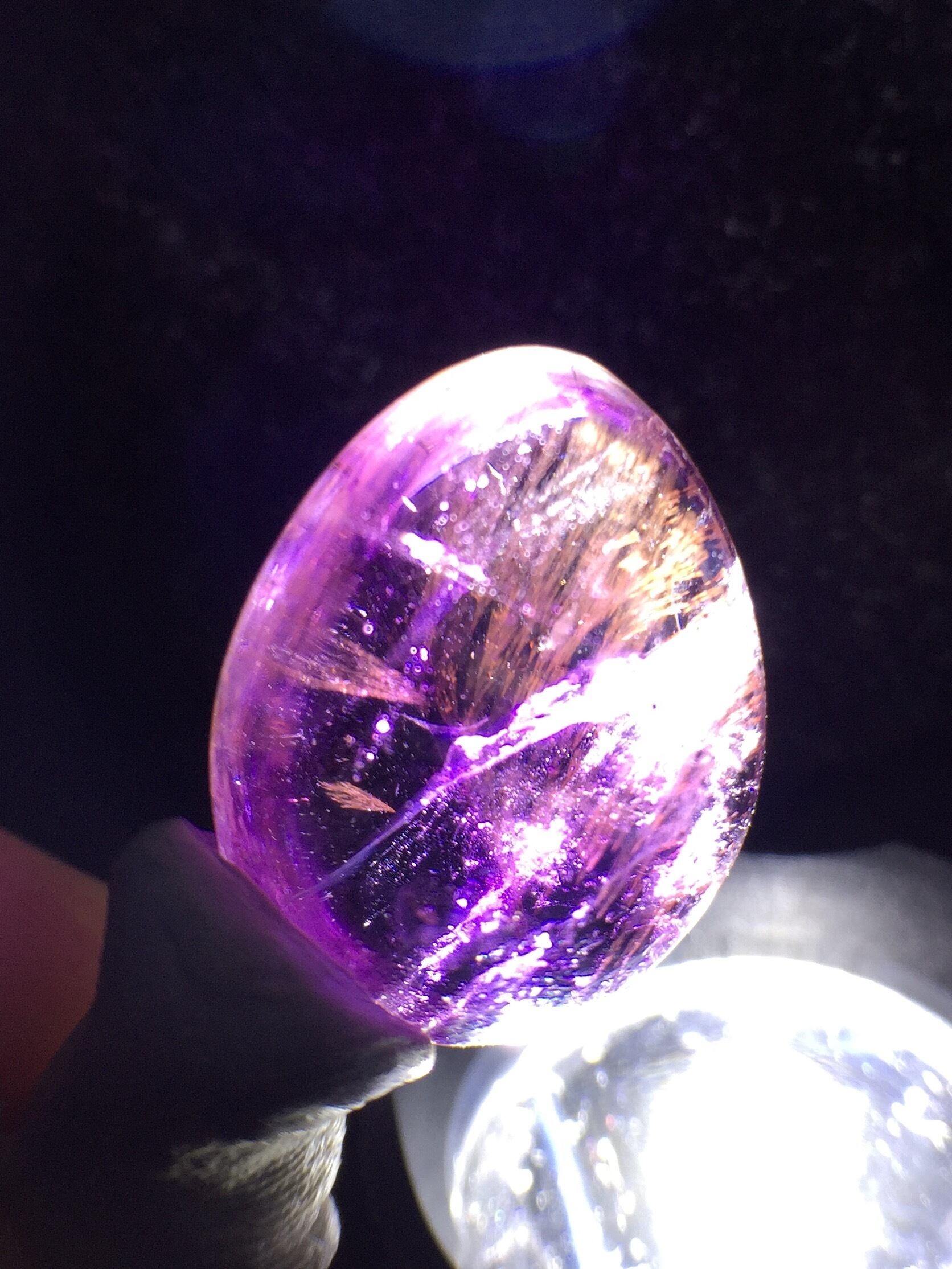 4) レッドゴールド(ピンク)エンジェルラダーINアメジスト | レムリアの太陽