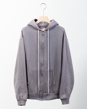old good faded zip up hoodie sweat / Made In USA