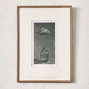 筆塚稔尚  FUDEZUKA Toshihisa "Still Life" / etching, mezzotint(with frame)