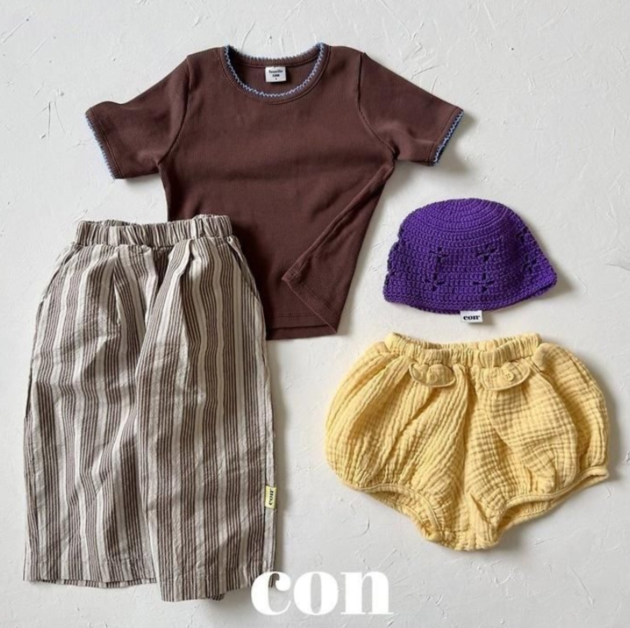 【取寄/韓国直送】CON 26/SM モードストライプパンツ｜夏服｜韓国子供服