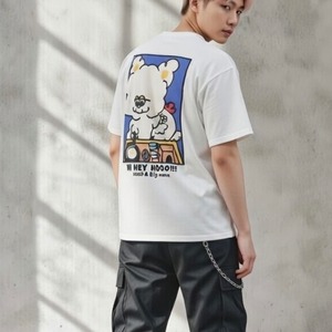 【バックフェルト Tシャツ】お料理 エンジョイ Hoooさんの BACKフェルト Tシャツ