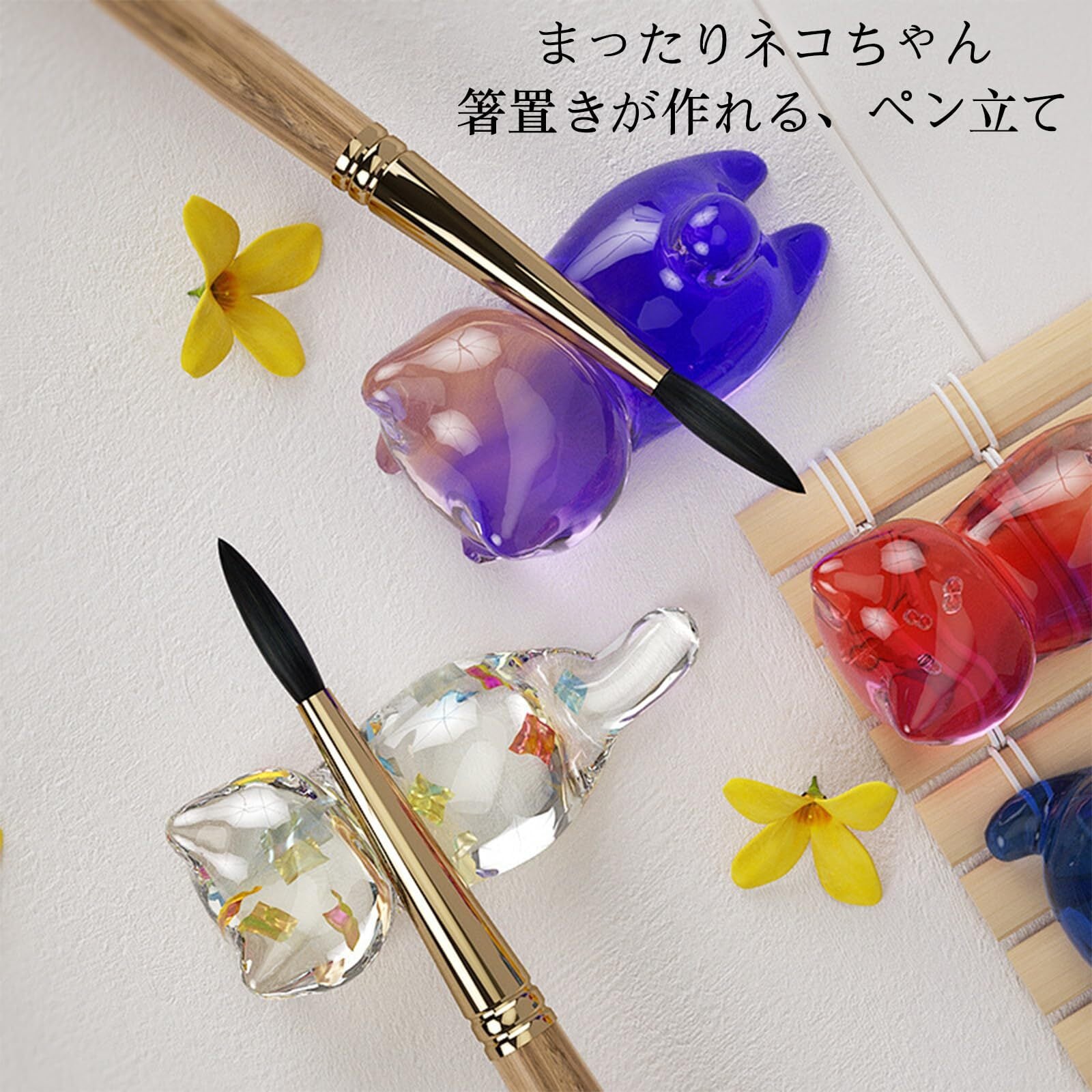 ねこ 箸置き シリコンモールド レジン シリコンモールド レジン ネコ