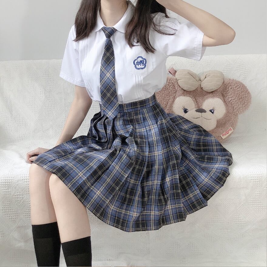 SEASONZ ロリータファッション通販 SEAONZ 梦梦の工作室シリーズ シャツ 半袖 蝶ネクタイ ソフトロリータ JK 制服 おちゃめ かわいい 学園風 ゆめかわ