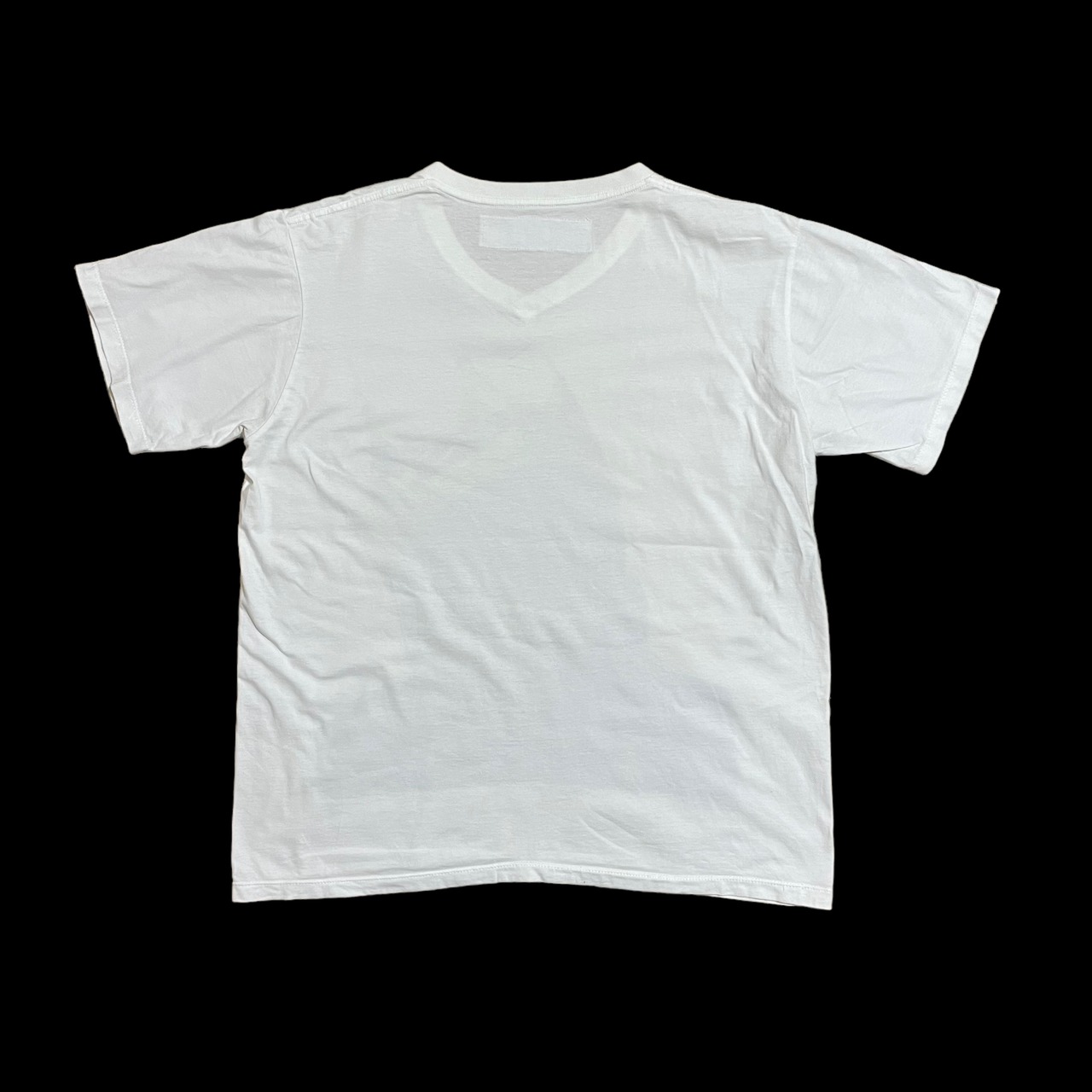 【RAW UNCUT】ノトーリアス・B.I.G ラップTシャツ ビギー フォトプリント 王冠 白t Vネック L 半袖 Notorious B.I.G US古着