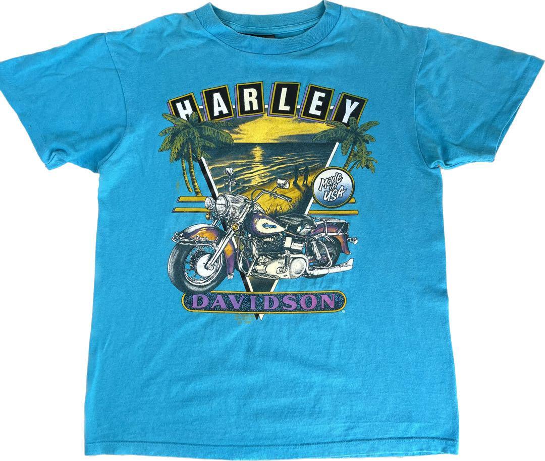 レア 90s USA製 3D Harley-Davidson ハーレー　Tシャツ