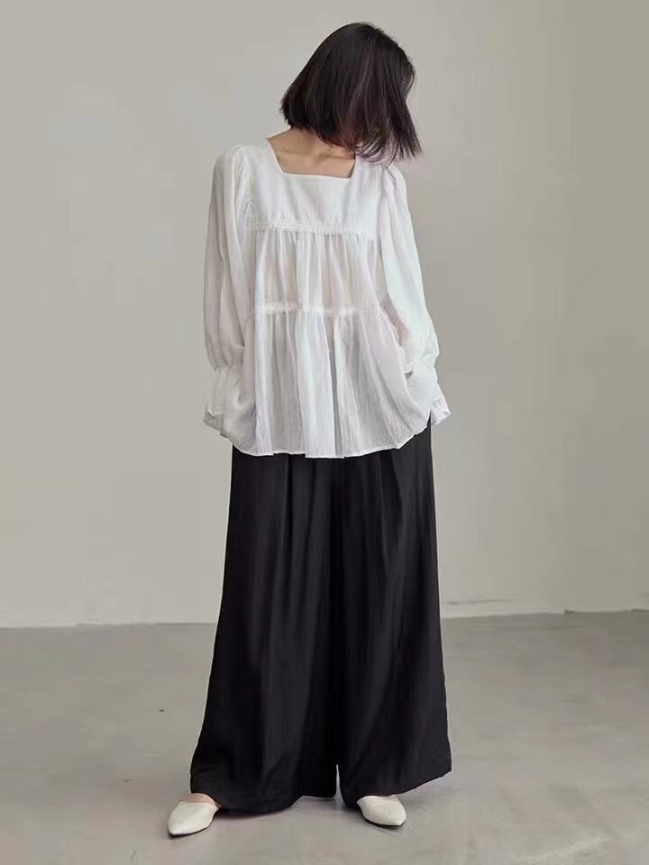 ティアードデザイントップス　AJ22008-906