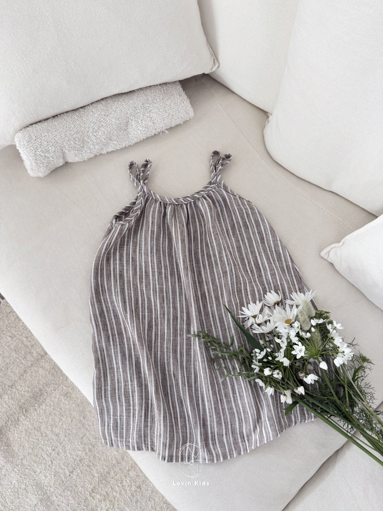 [Lovin' Kids] Two-line Dress / [러빈] 두줄원피스