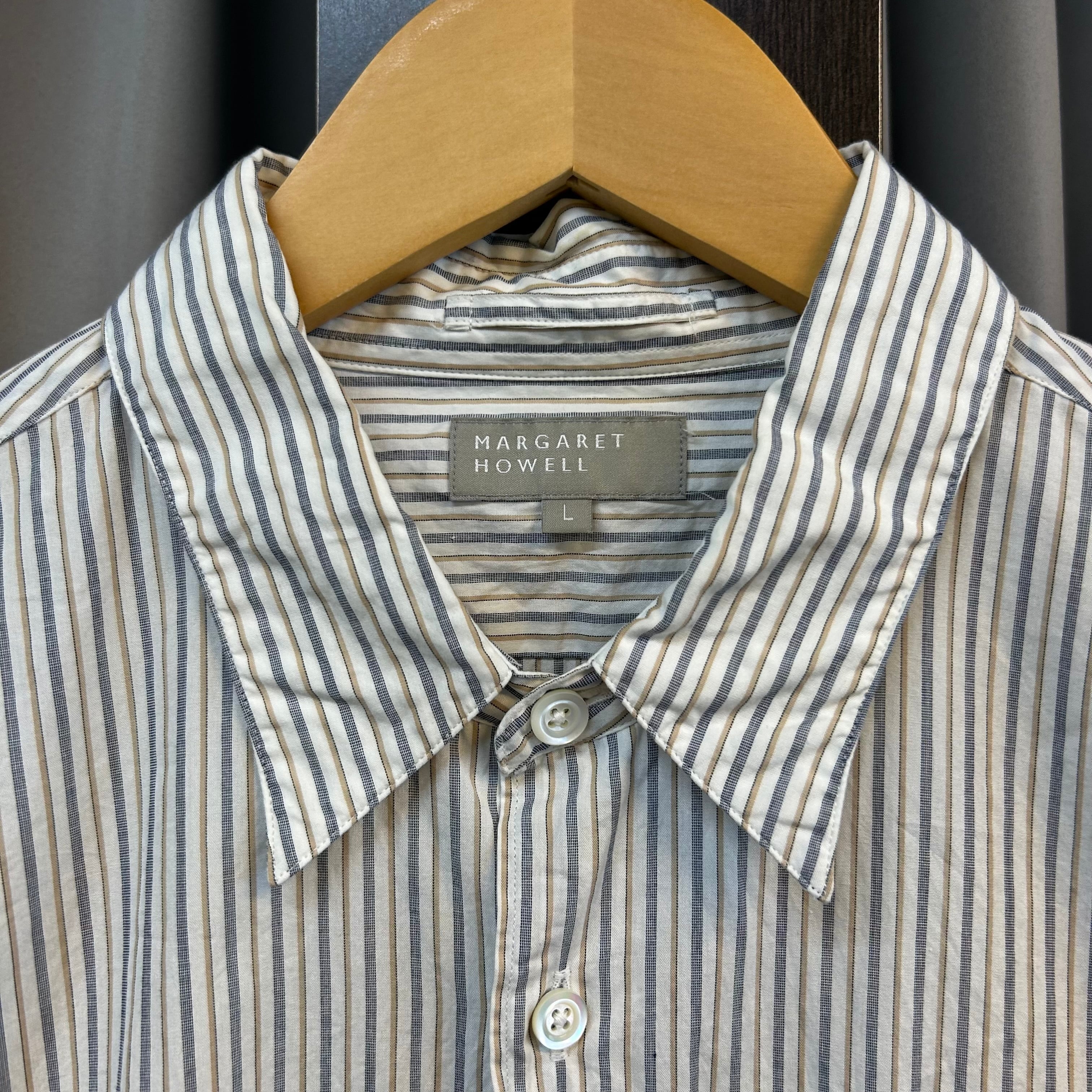 MARGARET HOWELL STRIPE SHIRT《L》 | safarionline