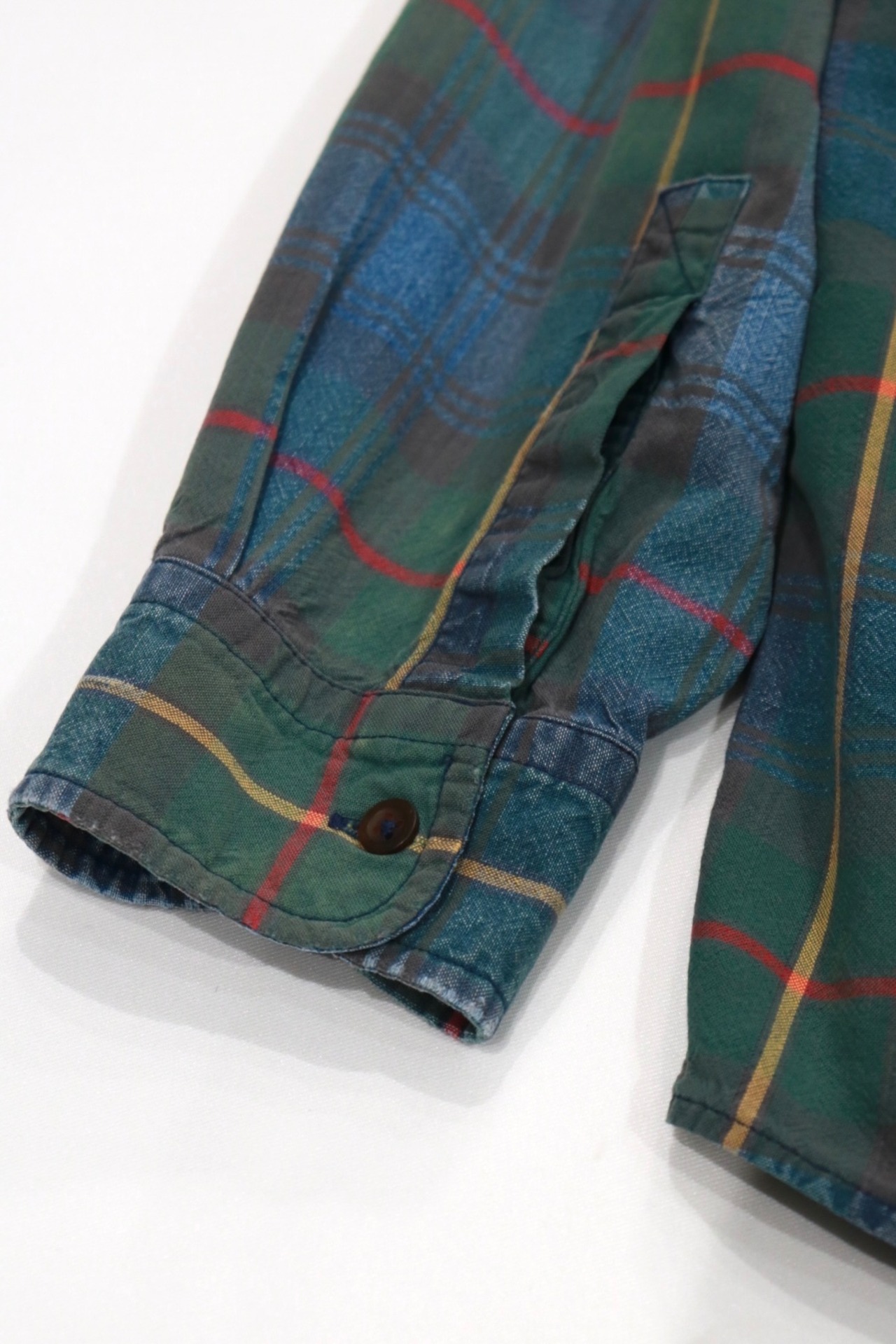 claiborne denim-ish check shirt