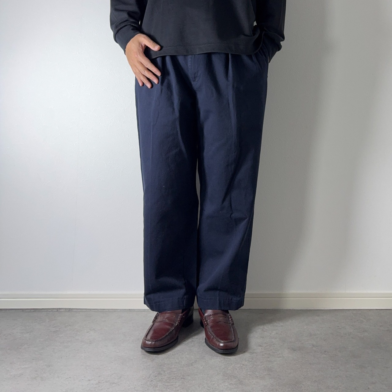 90s Polo by Ralph Lauren POLO CHINO ANDREW navy W32L25相当 古着 - 18