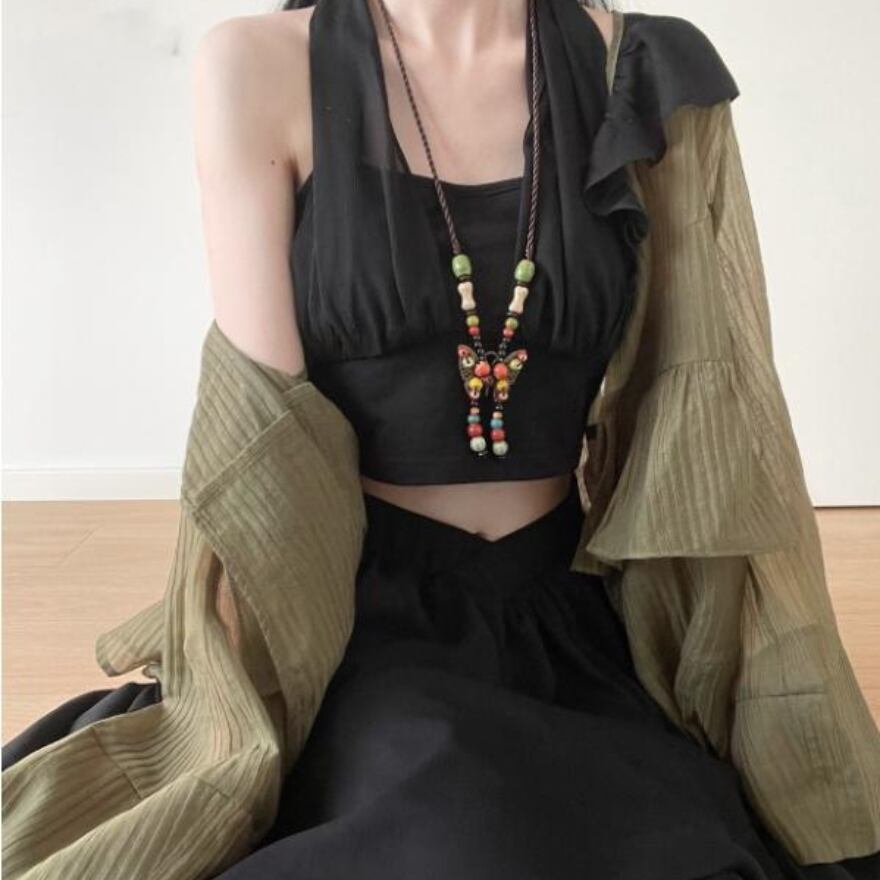 サブカル 服 地雷系 通販 pinksavior ミニスカ ブラック レトロ チャイナ風 ゆったりめ JKファッション 普段着