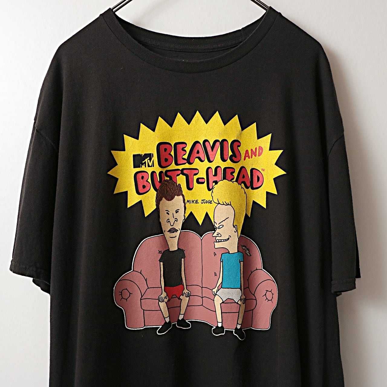 00s BEAVIS＆BUTT-HEAD コメディ キャラクター Tシャツ 古着 used