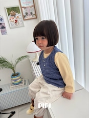 【取寄】PIPIラウンドラッパTシャツ|秋服|韓国子供服|26/AT