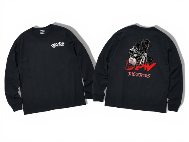 駒　L/S Tee / BLACK　日本製