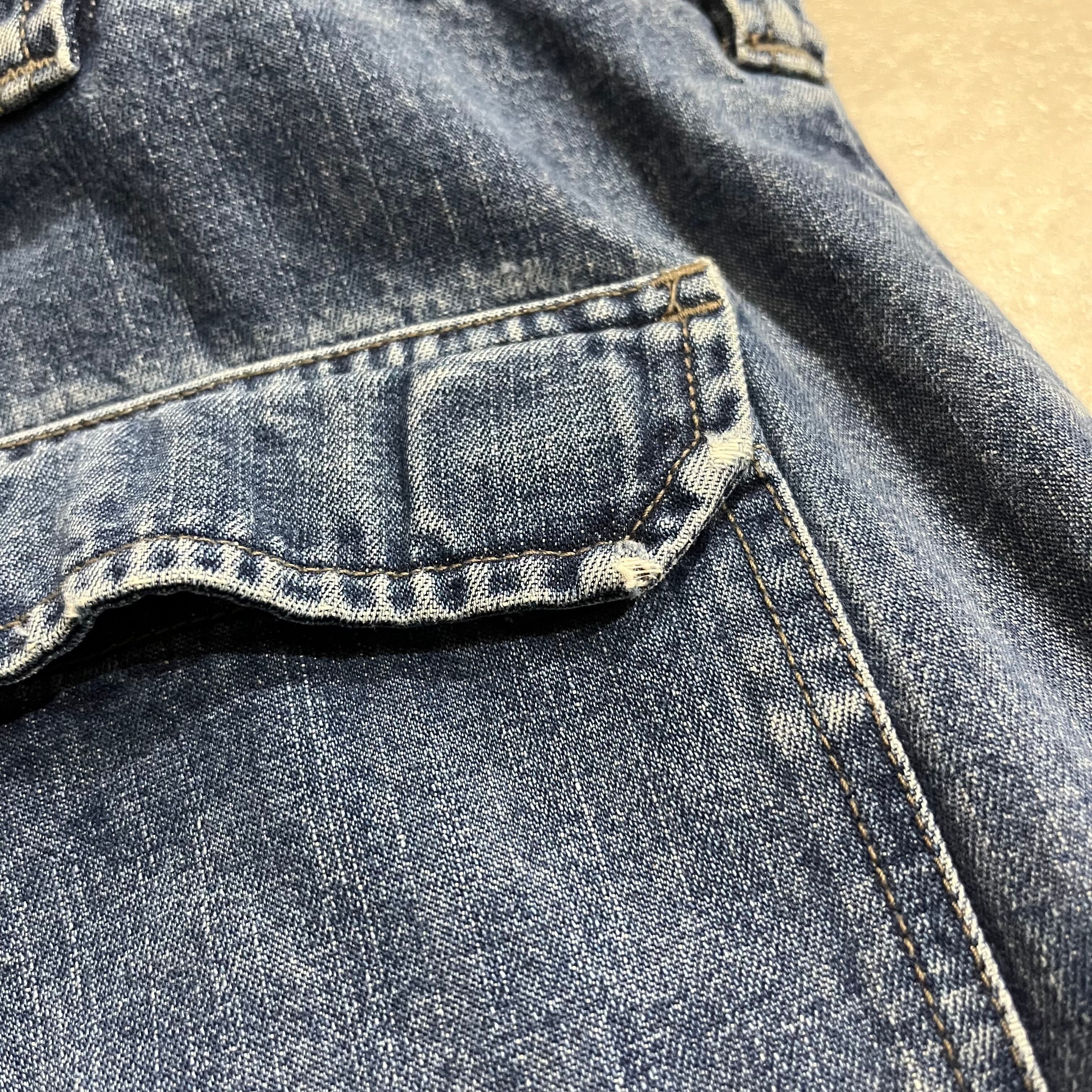 size : W40×L29程度【 WRG JEAN CO. 】デニムカーゴパンツ デニム