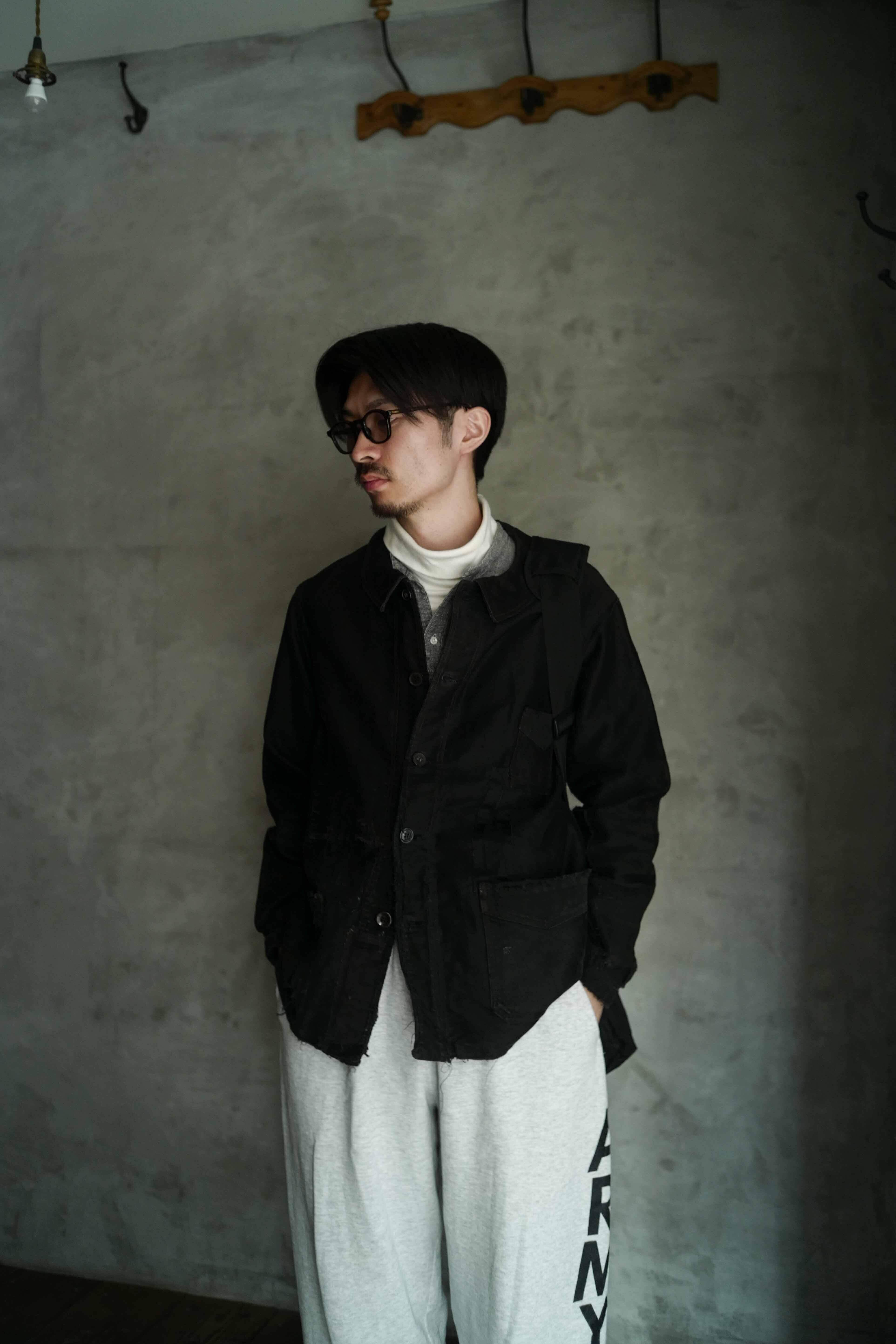 1940s フランス JUPITER ブラックモールスキンジャケット2 | militaria  