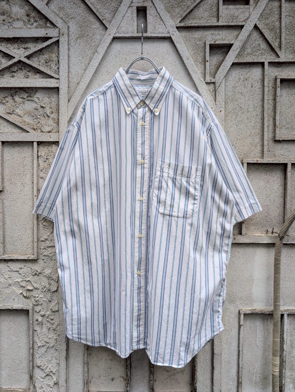 "CHIRISTIAN DIOR" stripe S/S shirt