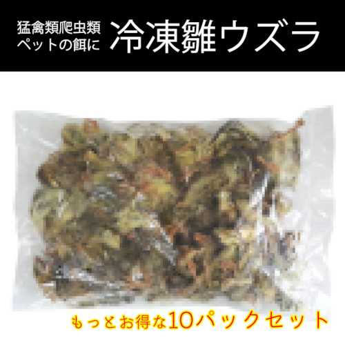 【もっとお得な１０パックセット】ペット餌用 冷凍 国産雛ウズラ 5kg 10パック (約700羽)