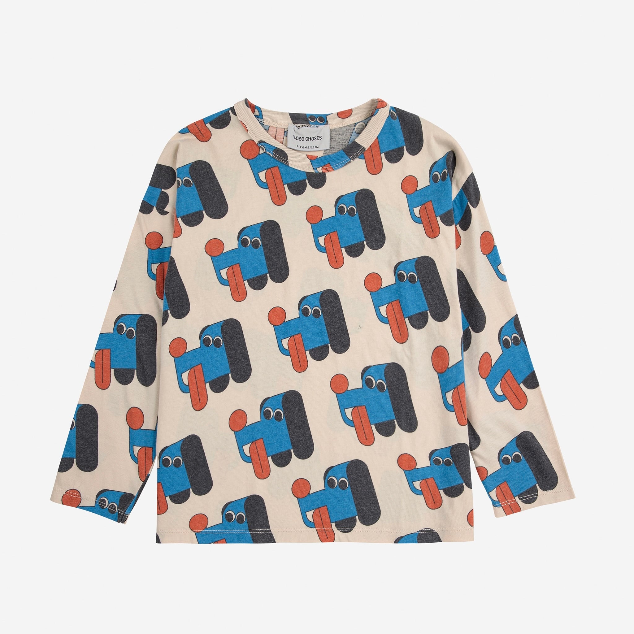 《BOBO CHOSES 2025AW》Doggy Mate all over T-shirt / kids