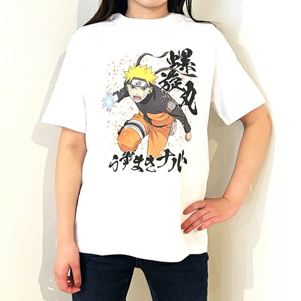 NARUTO(ナルト) うずまきナルト螺旋丸 Tシャツ(ホワイト) 3Lサイズ