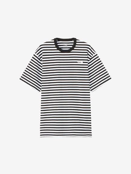 THE NORTH FACE (ザノースフェイス) マルチボーダーティ (KW) ブラック×ホワイト NT32455