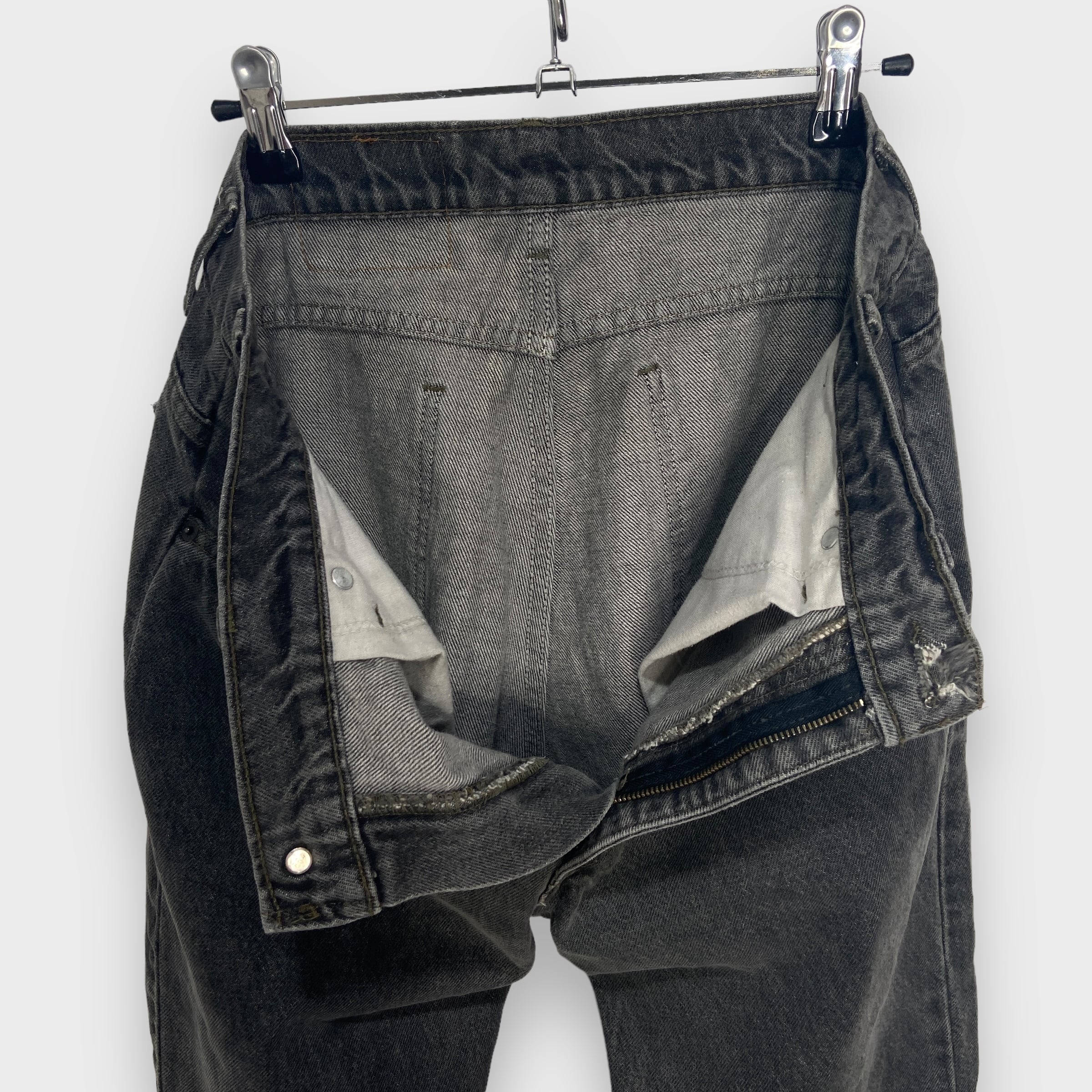 送料無料 90s USA製 Levi's 505 先染めブラックデニムパンツ 送料無料 90s USA製 Levi's 505 先染めブラックデニムパンツ
