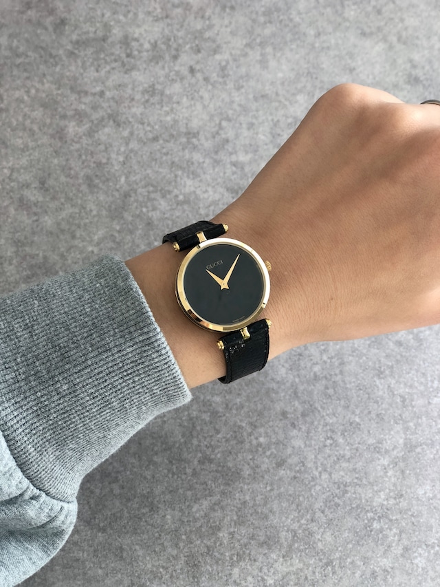 GUCCI グッチ 腕時計 ブラウン レザー クウォーツ vintage ヴィンテージ オールド k6esmt