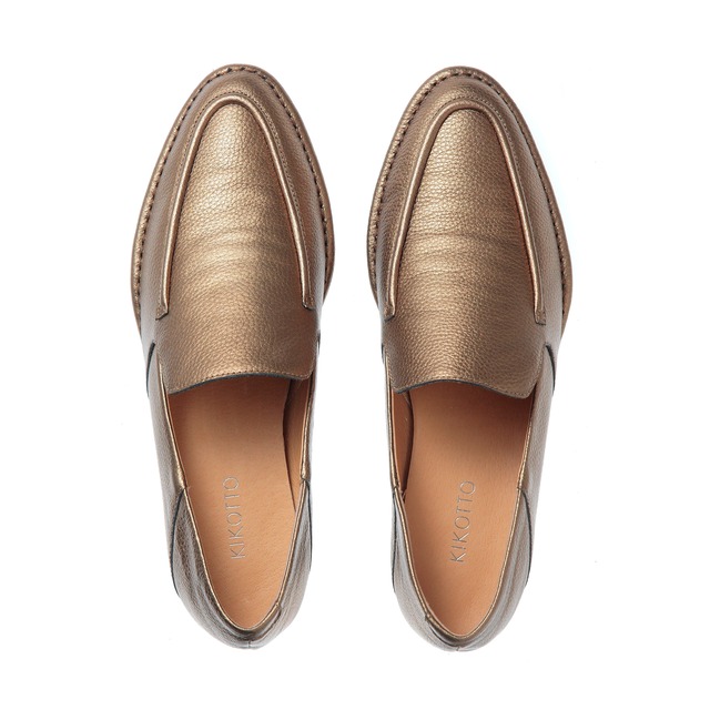 Almond Leather Loafer (ブロンズ)