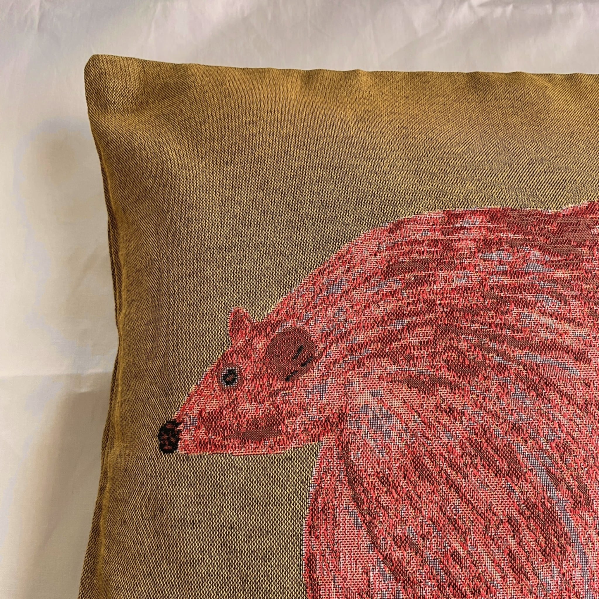 【 完売 】織りのクッションカバー / 松尾ミユキ 熊 くま クマ bear