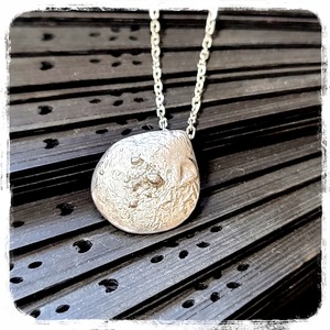Silver950 moonsurface-drop Pendant