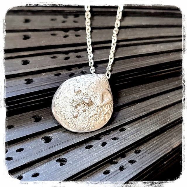 Silver950 moonsurface-drop Pendant