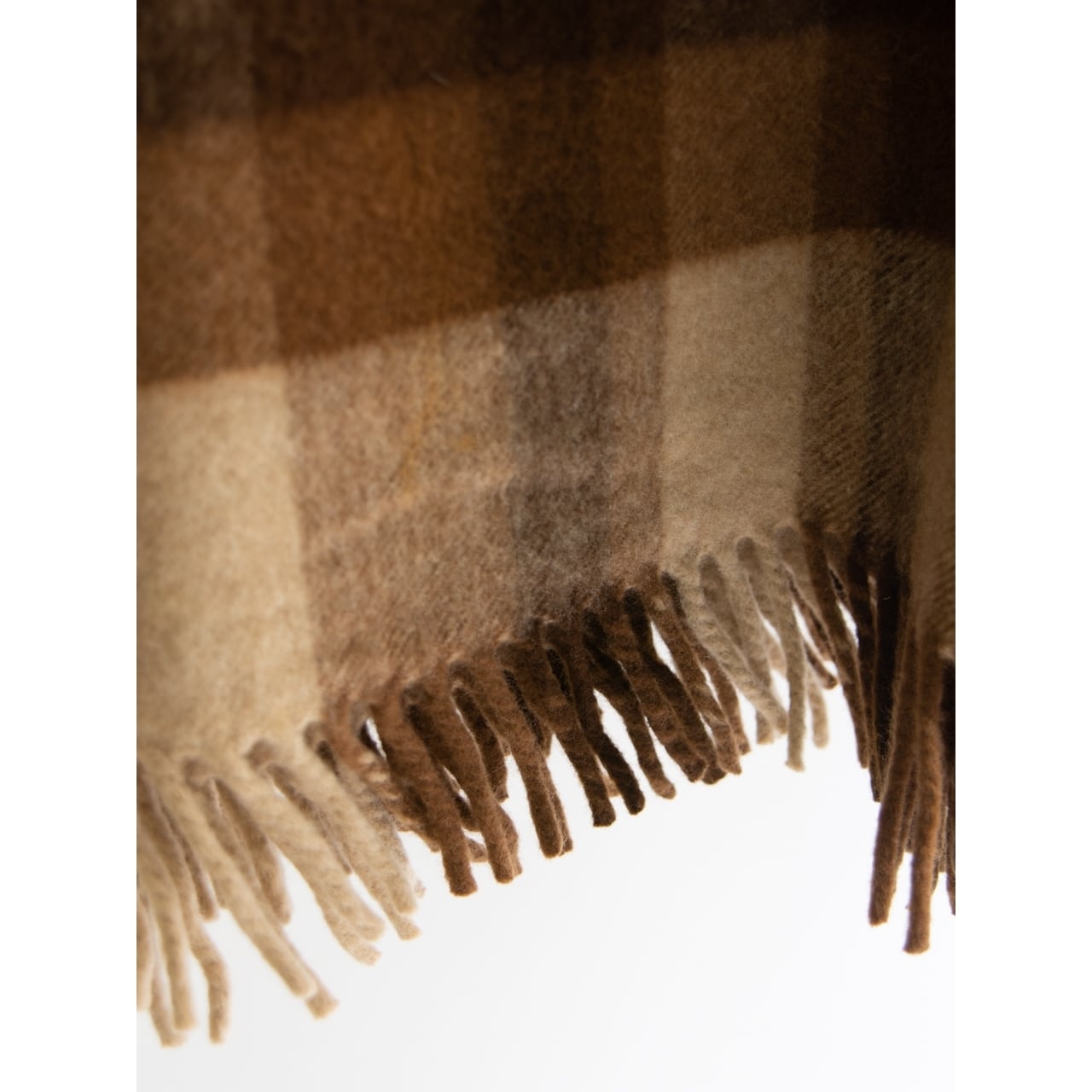Haussmann】Cashmere-Lambswool Check Blanket（カシミヤラムズウール