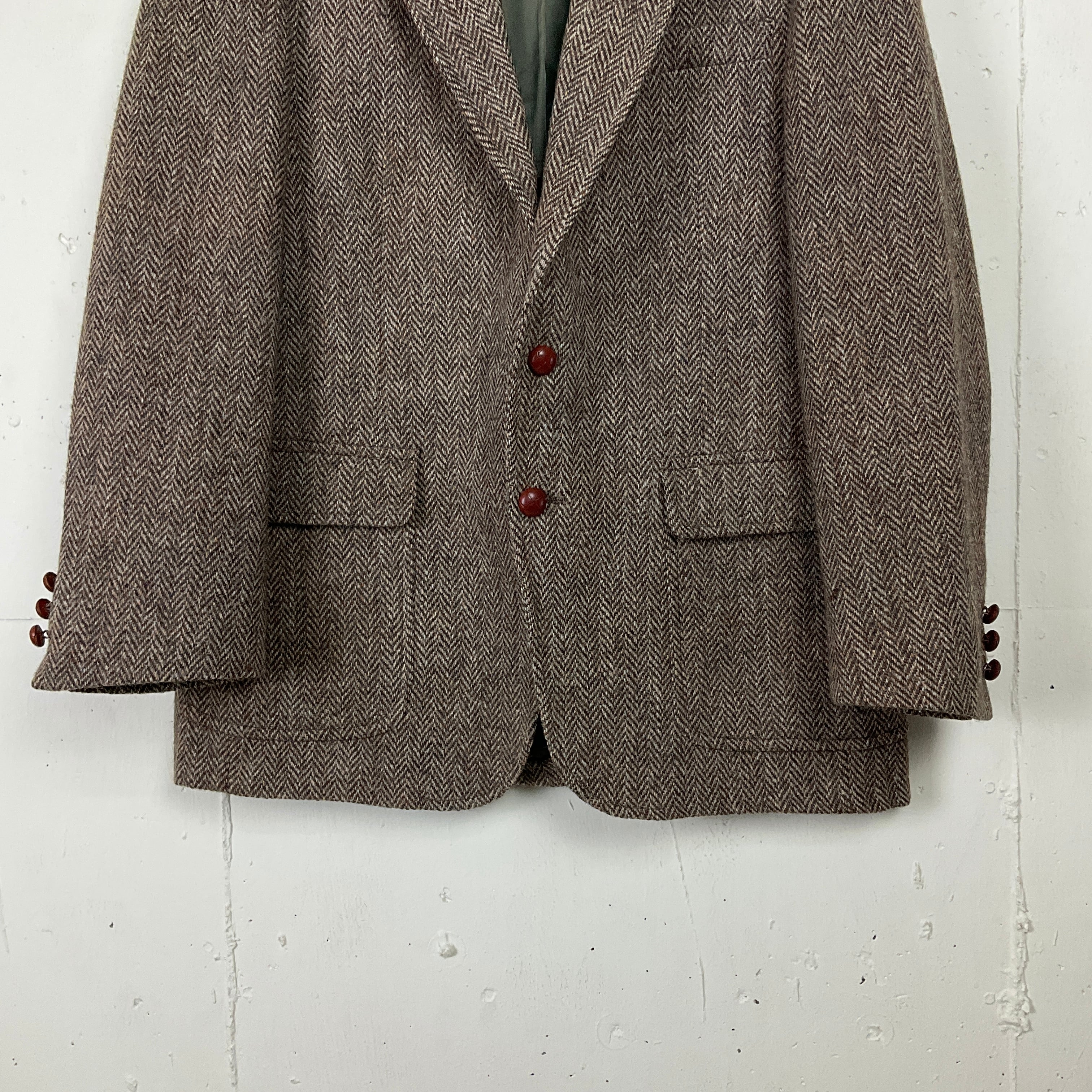 USA製 80年代 80s SAKS FIFTH AVENUE HARRIS TWEED ハリスツイード