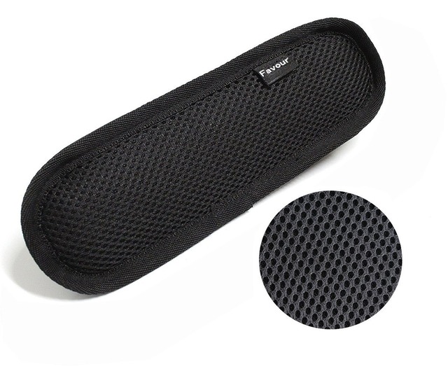 favour ショルダーパッド 肩パッド 持ち手カバー バッグ 肩当て PCバッグ カメラバッグ ビジネスバッグ スポーツバッグ ショルダーバッグに最適 ブラック(L-2pcs)