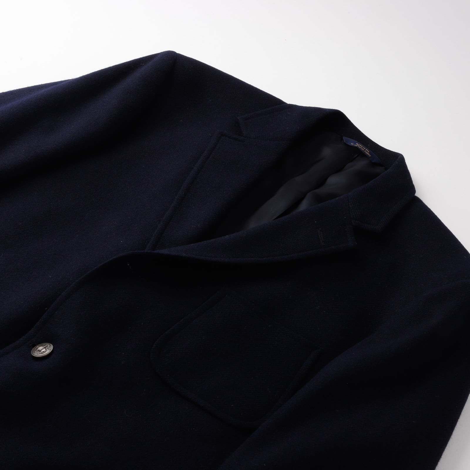 極美品】BROOKS BROTHERS flannel wool jacket Navy blazer size43