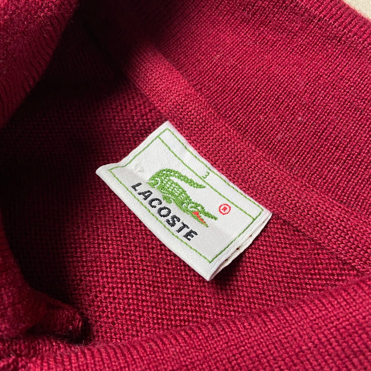 90年代～ LACOSTE フレンチラコステ ウール ニットポロセーター メンズ